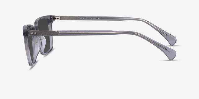 Luck Clear Gray AcetateSunglass Frames from EyeBuyDirect, Side View