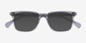 Luck Clear Gray AcetateSunglass Frames from EyeBuyDirect, Closed View