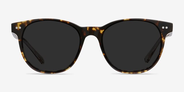 Sol Tortoise Brown AcetateSunglass Frames from EyeBuyDirect, Front View