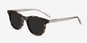 Sol Tortoise Brown AcetateSunglass Frames from EyeBuyDirect, Angle View