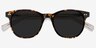 Sol Tortoise Brown AcetateSunglass Frames from EyeBuyDirect, Closed View