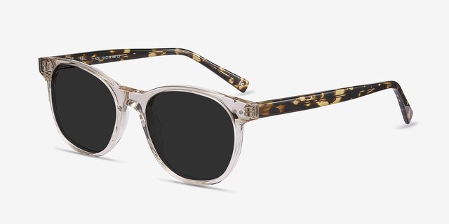 Sol Champagne AcetateSunglass Frames from EyeBuyDirect, Angle View
