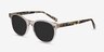 Sol Champagne AcetateSunglass Frames from EyeBuyDirect, Angle View