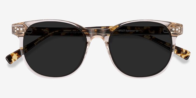 Sol Champagne AcetateSunglass Frames from EyeBuyDirect, Closed View