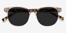 Sol Champagne AcetateSunglass Frames from EyeBuyDirect, Closed View