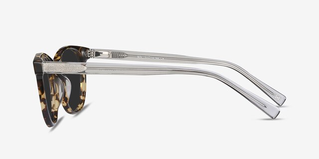 Sol Tortoise Gray AcetateSunglass Frames from EyeBuyDirect, Side View