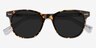 Sol Tortoise Gray AcetateSunglass Frames from EyeBuyDirect, Closed View