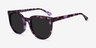 Queen Purple Tortoise AcetateSunglass Frames from EyeBuyDirect, Angle View
