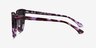 Queen Purple Tortoise AcetateSunglass Frames from EyeBuyDirect, Side View