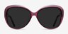 Believe Pink AcetateSunglass Frames from EyeBuyDirect, Front View