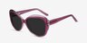 Believe Pink AcetateSunglass Frames from EyeBuyDirect, Angle View