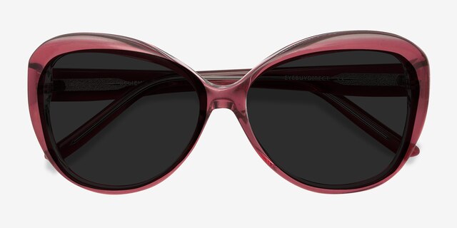Believe Pink AcetateSunglass Frames from EyeBuyDirect, Closed View