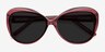 Believe Pink AcetateSunglass Frames from EyeBuyDirect, Closed View