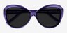 Believe Purple AcetateSunglass Frames from EyeBuyDirect, Closed View