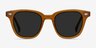 Sao Paulo Brown AcetateSunglass Frames from EyeBuyDirect, Front View