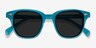 Sao Paulo Turquoise AcetateSunglass Frames from EyeBuyDirect, Closed View