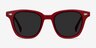 Sao Paulo Rouge AcetateSunglass Frames from EyeBuyDirect, Front View