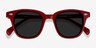 Sao Paulo Rouge AcetateSunglass Frames from EyeBuyDirect, Closed View