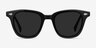 Sao Paulo Black AcetateSunglass Frames from EyeBuyDirect, Front View