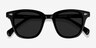 Sao Paulo Black AcetateSunglass Frames from EyeBuyDirect, Closed View