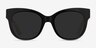 Tahiti Black AcetateSunglass Frames from EyeBuyDirect, Front View