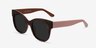 Tahiti Tortoise AcetateSunglass Frames from EyeBuyDirect, Angle View