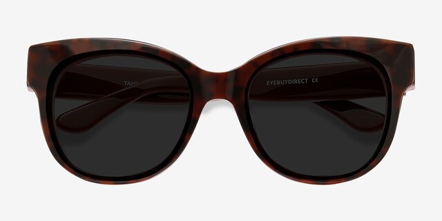 Tahiti Tortoise AcetateSunglass Frames from EyeBuyDirect, Closed View
