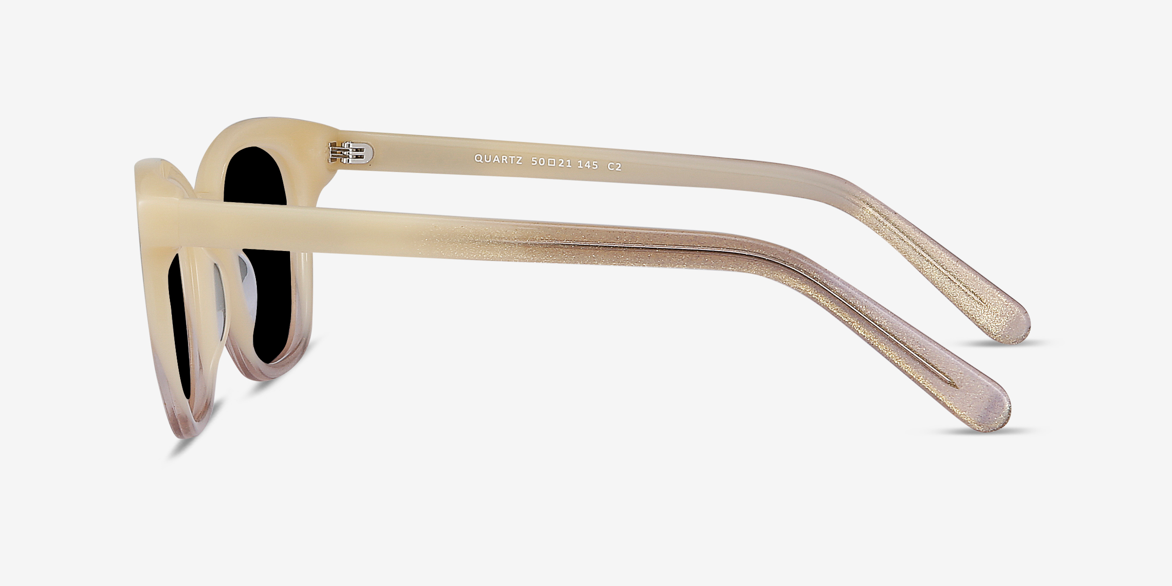 Quartz - Square Ivory Frame Sunglasses For Women | Eyebuydirect
