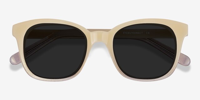 Quartz Ivory AcetateSunglass Frames from EyeBuyDirect, Closed View