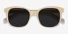 Quartz Ivory AcetateSunglass Frames from EyeBuyDirect, Closed View