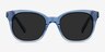 Quartz Blue AcetateSunglass Frames from EyeBuyDirect, Front View