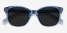 Quartz Blue AcetateSunglass Frames from EyeBuyDirect, Closed View