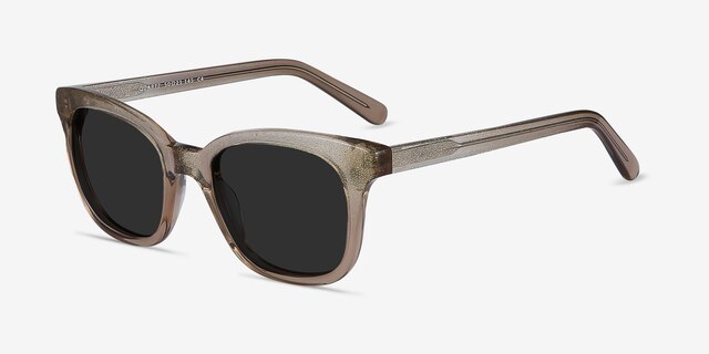 Quartz Golden AcetateSunglass Frames from EyeBuyDirect, Angle View