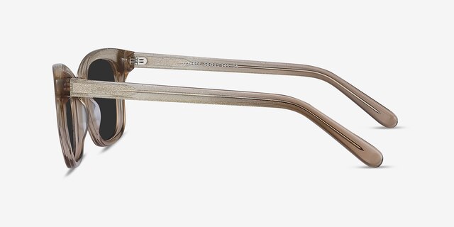 Quartz Golden AcetateSunglass Frames from EyeBuyDirect, Side View