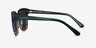 Tropic Green Striped AcetateSunglass Frames from EyeBuyDirect, Side View