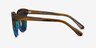 Tropic Brown Striped AcetateSunglass Frames from EyeBuyDirect, Side View