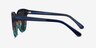 Tropic Blue Striped AcetateSunglass Frames from EyeBuyDirect, Side View