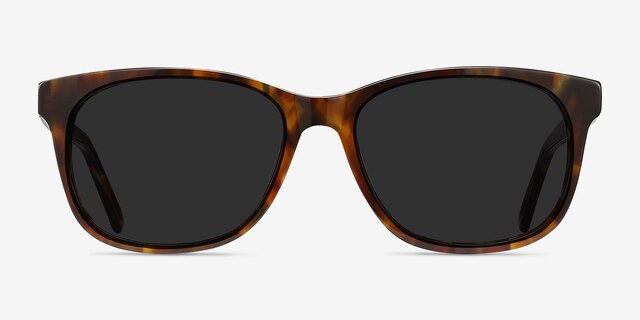 Borneo Tortoise AcetateSunglass Frames from EyeBuyDirect, Front View