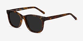 Borneo Écailles Acétate Soleil de Lunette de vue d'EyeBuyDirect, Vue d'Angle