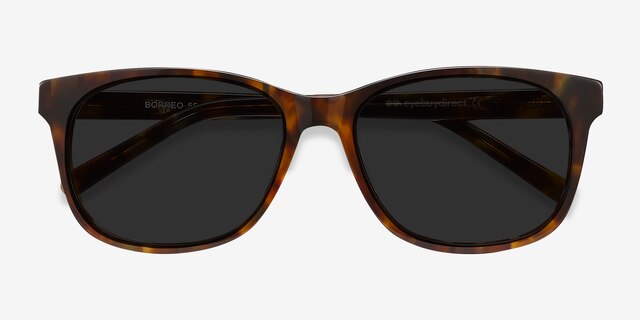 Borneo Tortoise AcetateSunglass Frames from EyeBuyDirect, Closed View