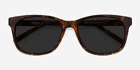 Borneo Écailles Acétate Soleil de Lunette de vue d'EyeBuyDirect, Vue Rapprochée