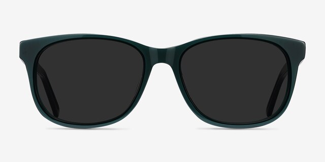 Borneo Green AcetateSunglass Frames from EyeBuyDirect, Front View