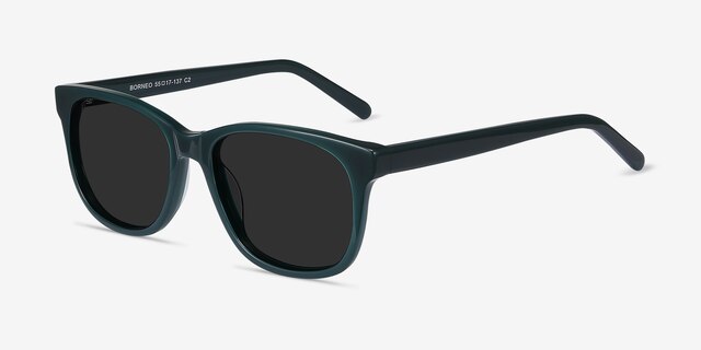Borneo Green AcetateSunglass Frames from EyeBuyDirect, Angle View