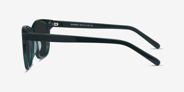 Borneo Green AcetateSunglass Frames from EyeBuyDirect, Side View