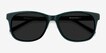 Borneo Green AcetateSunglass Frames from EyeBuyDirect, Closed View