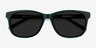 Borneo Green AcetateSunglass Frames from EyeBuyDirect, Closed View