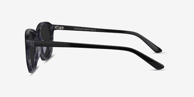 Acapulco Striped AcetateSunglass Frames from EyeBuyDirect, Side View