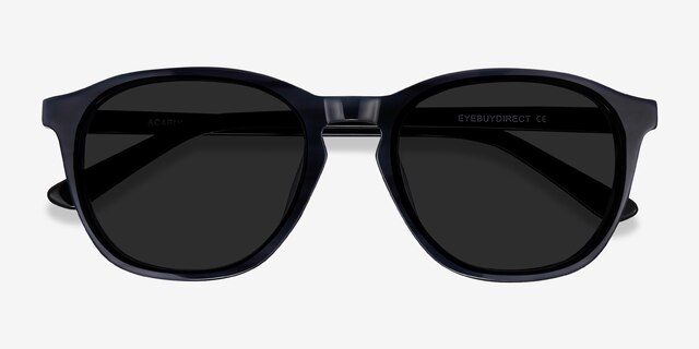 Acapulco Striped AcetateSunglass Frames from EyeBuyDirect, Closed View