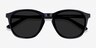 Acapulco Striped AcetateSunglass Frames from EyeBuyDirect, Closed View