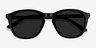 Acapulco Noir AcétateSoleil de Lunette de vue d'EyeBuyDirect, Vue Rapprochée